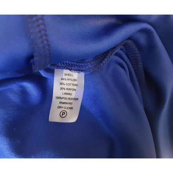 Tommy Hilfiger Womens Blue Floral Overlay Lace Sleeveless Shift Dress Size 14 - Picture 8 of 8